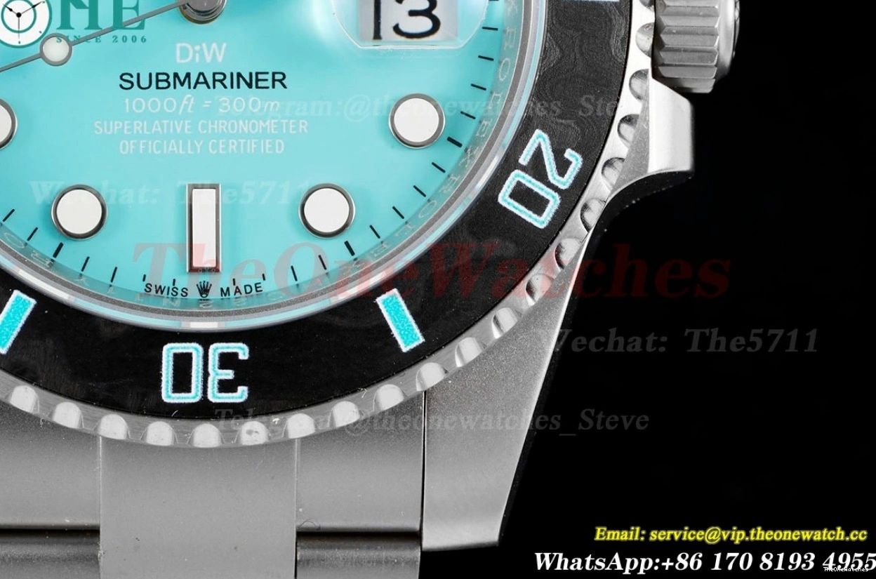 VR3135 TI Submariner TI Tiffany Dial 40mm DIW DIWF 904L 0224